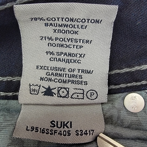 Silver Jeans Suki Mid Rise Bootcut Dark Wash Denim Blue Jeans Sz 28X32 - Picture 15 of 15